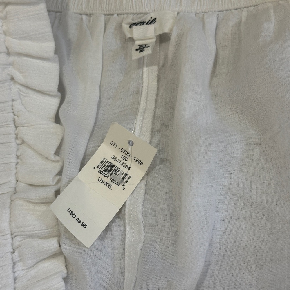 Aerie NWT xxl white ruffle skort tennis skirt - Picture 5 of 5